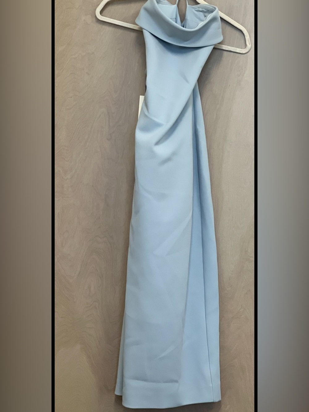 NWT Babaton FigureKnit Eyecatcher Strapless Midi Dress Dew Blue Aritzia L - Picture 5 of 6